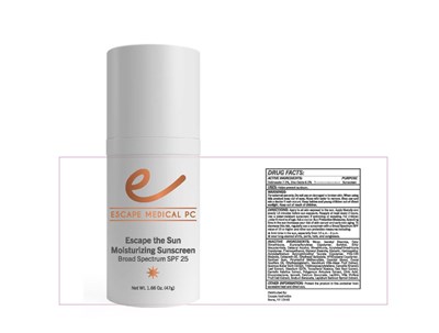Escape The Sun Moisturizer Sunscreen Broad Spectrum Spf 25 (Escape Sp26.50u 300892 Stay Ageless Daily White Bottle R1)